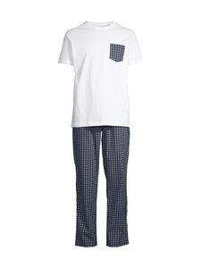 Cap Horn loungewear - Herman-pyjama 2-osainen - WHITE/NAVY | Stockmann