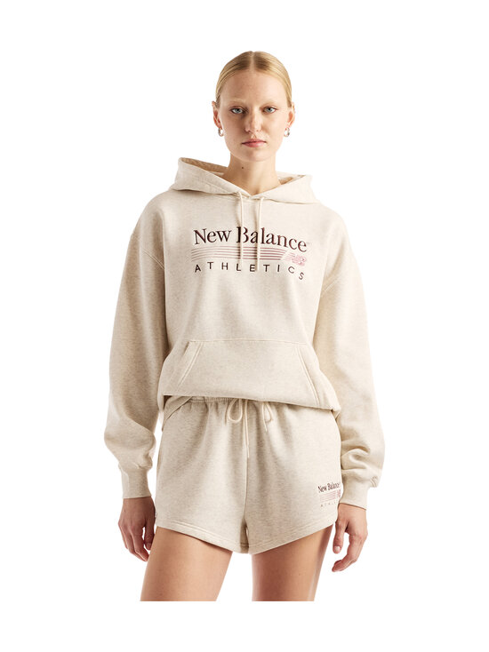 New Balance - Kapuutsiga pusa Trackside Fleece - LIT LINEN HEATHER | Stockmann - photo 1