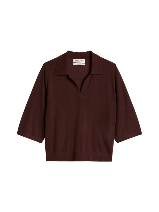 Marc O'Polo - Vilnas polo džemperis - 6939 BLACK CHERRY | Stockmann - photo 1