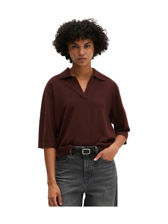 Marc O'Polo - Vilnas polo džemperis - 6939 BLACK CHERRY | Stockmann - photo 2