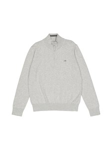 GANT - Shield-puuvillaneule - 94 LIGHT GREY MELANGE GANT - Shield-puuvillaneule - 94 LIGHT GREY MELANGE | Stockmann