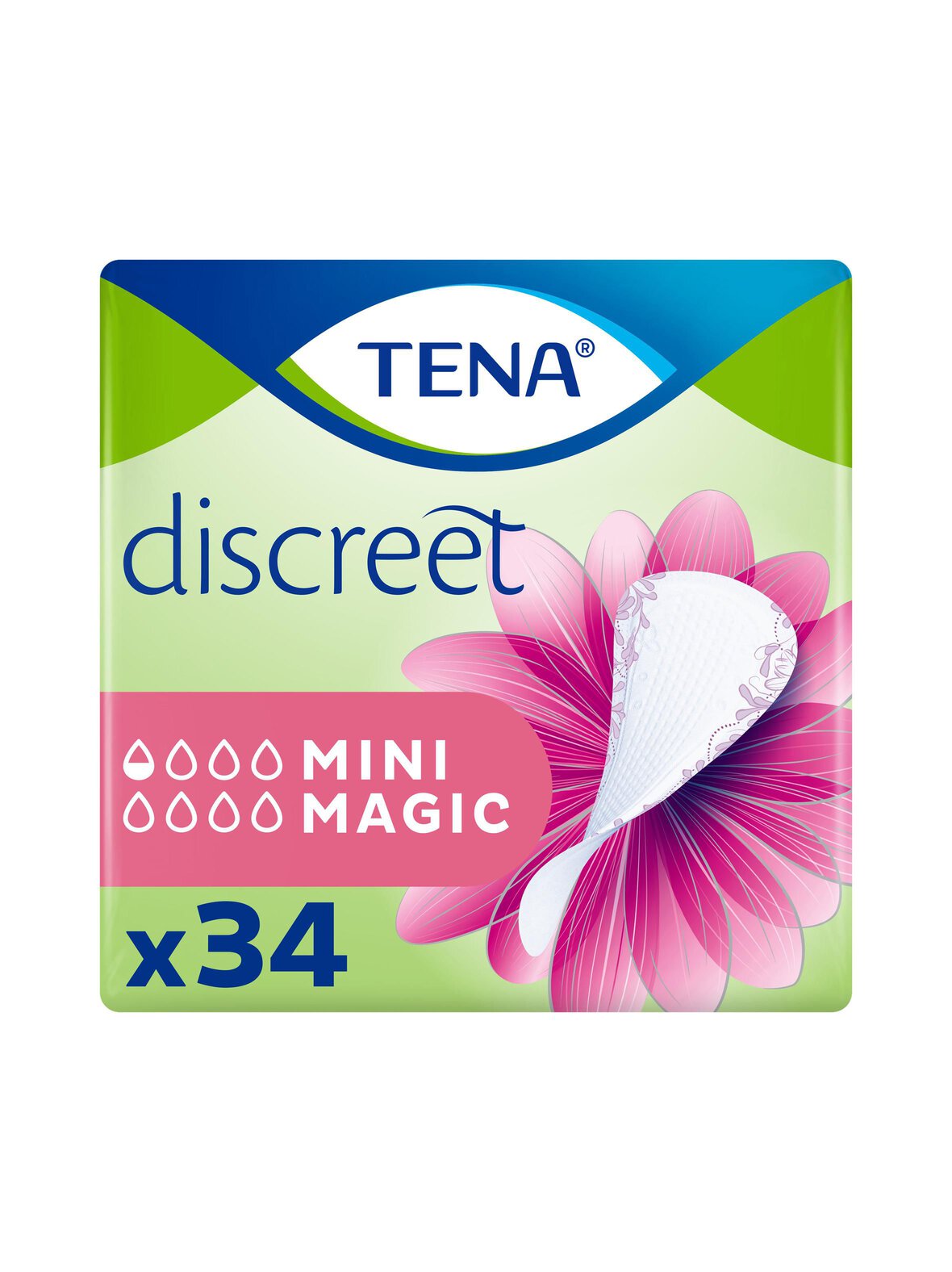 Discreet Mini Magic -pikkuhousunsuoja 34 kpl