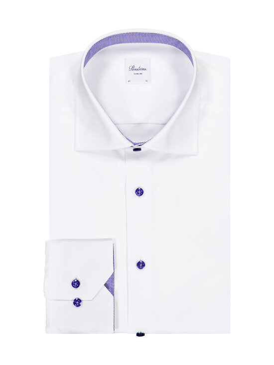 Stenströms - Slimline Cuff Contrast -kauluspaita - 000 WHITE | Stockmann - photo 1