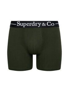 Superdry - Sdry & Co Triple Pack -bokserit - O3Q BLACK/BURGUNDY/OLIVE GREEN | Stockmann