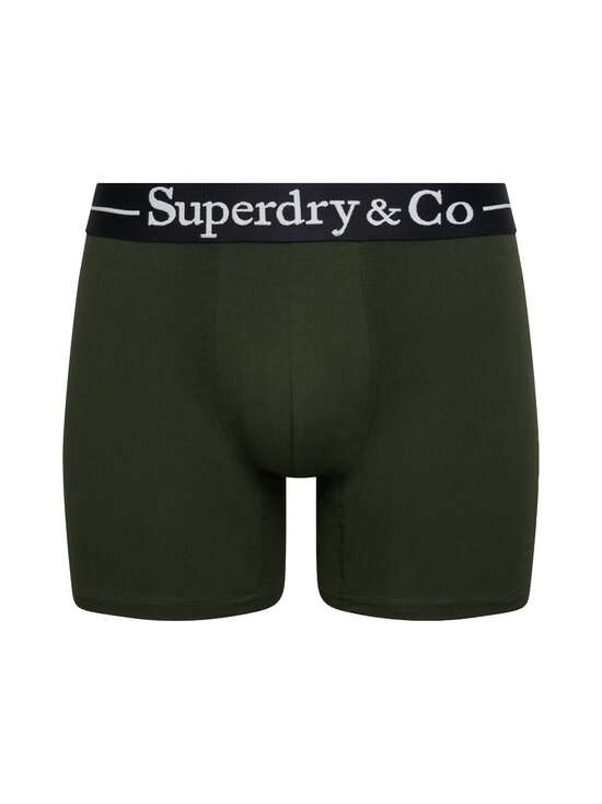 Superdry - Sdry & Co Triple Pack -bokserit - O3Q BLACK/BURGUNDY/OLIVE GREEN | Stockmann - photo 1