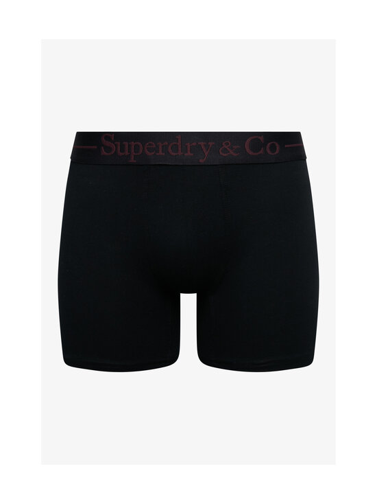 Superdry - Sdry & Co Triple Pack -bokserit - O3Q BLACK/BURGUNDY/OLIVE GREEN | Stockmann - photo 2