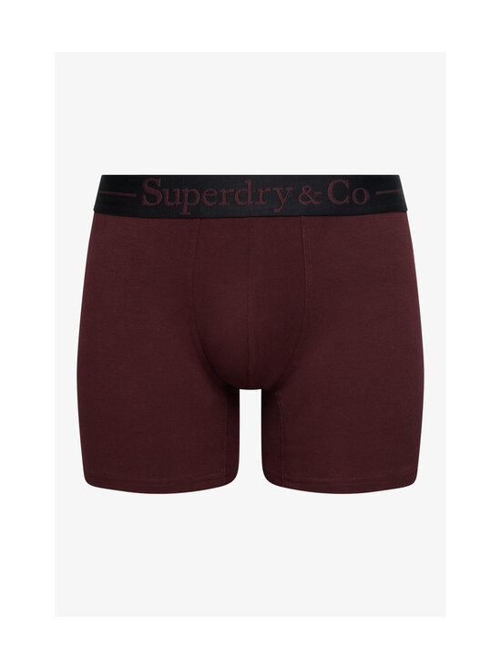Superdry - Sdry & Co Triple Pack -bokserit - O3Q BLACK/BURGUNDY/OLIVE GREEN | Stockmann - photo 3