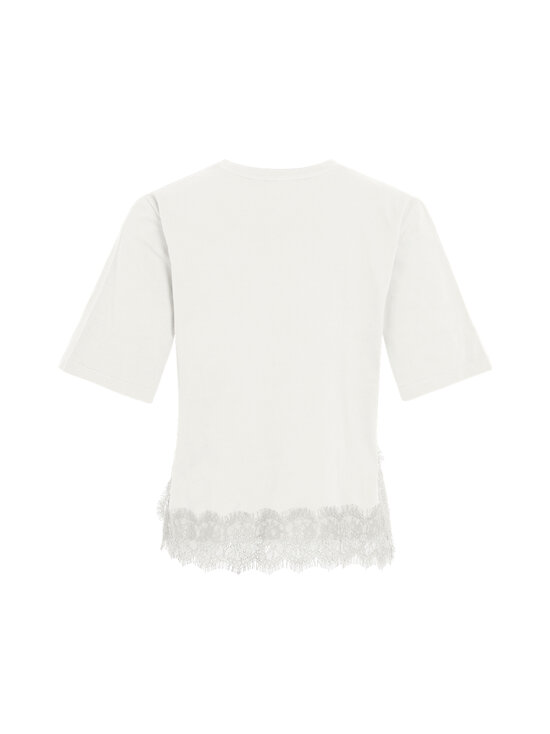 Vila - VmVivigdis t-paita - SNOW WHITE DETAIL:WHITE LACE | Stockmann - photo 2