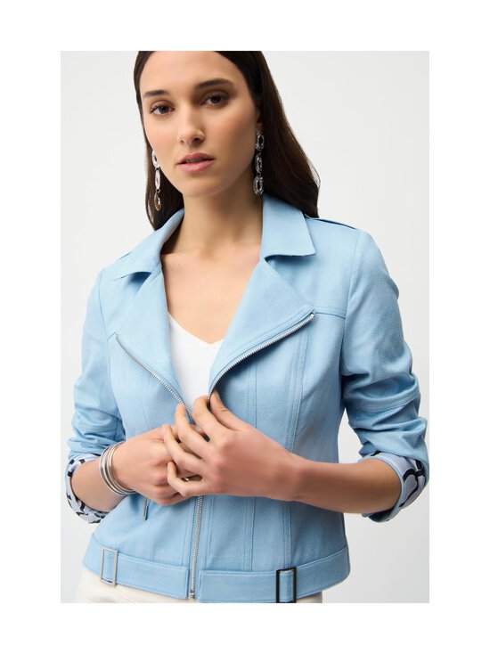 Joseph Ribkoff - Kunstseemisnahast jakk Foiled Faux Suede - 4373 SKY BLUE | Stockmann - photo 4