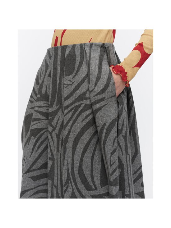 Marimekko - Plisseerseelik Daalia Jokuraita - 909 GREY, LIGHT GREY | Stockmann - photo 5