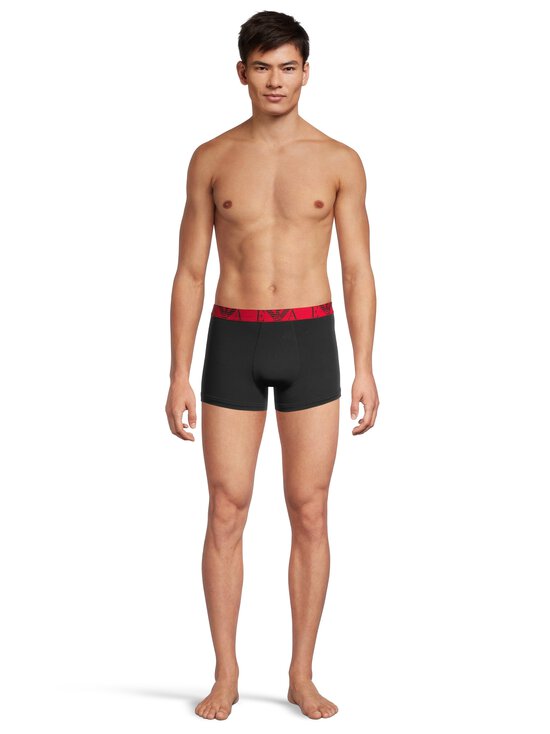 Emporio Armani - Bokserialushousut 3-pack - MC682 BLACK/CHERRY/BLACK | Stockmann - photo 6