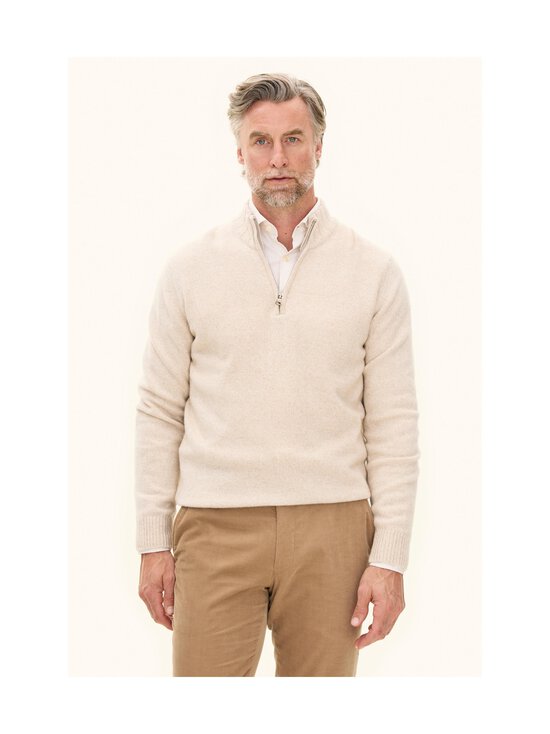 Oscar Jacobson - Knit Half Zip -neule - BEACH BEIGE 419 | Stockmann - photo 2