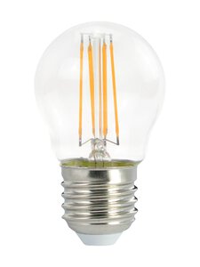 Airam - LED P45 827 470lm E27 -himmennettävä filamenttilamppu - TRANSPARENT | Stockmann