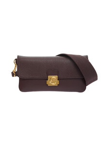 Coccinelle - C-me Lock Mini Grained Leather soma - R49 BERRY | Stockmann