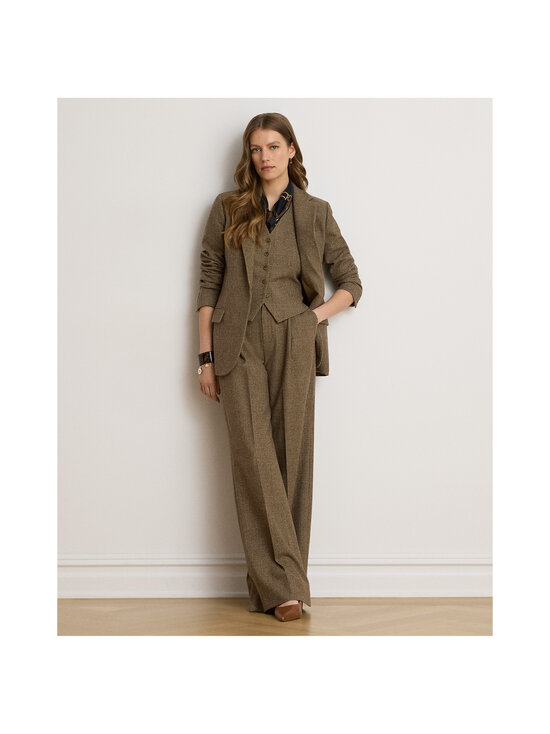 Lauren Ralph Lauren - Woven Wide Leg bikses - 001 BROWN/TAN MULTI | Stockmann - photo 3