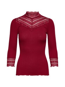Rosemunde - RWBenita Lace -silkkisekoitepaita - 087 KARANDA RED | Stockmann