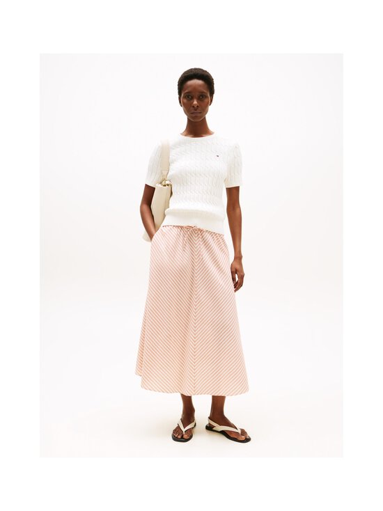 Tommy Hilfiger - Puuvillainen palmikkoneule - YA8 IVORY SILK - photo 3 Tommy Hilfiger - Puuvillainen palmikkoneule - YA8 IVORY SILK | Stockmann - photo 3