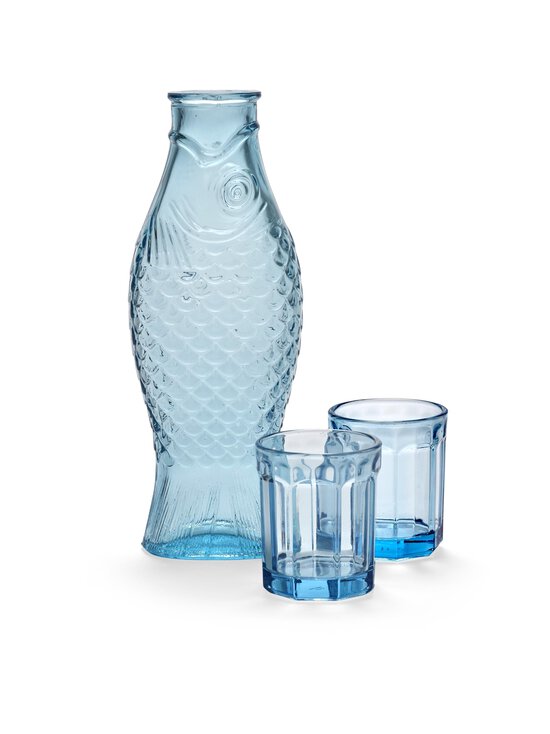Serax - Blue Fish Set Carafe And Glasses -lasisetti 3 kpl - 602 BLUE | Stockmann - photo 2