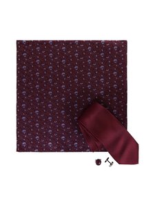 Olymp - Solmio, taskuliina ja kalvosinnappi -lahjapakkaus - 37 BORDEAUX | Stockmann