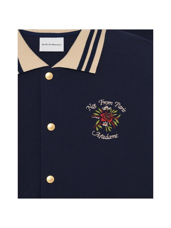 Drôle de Monsieur - Chemise Piquèe Slogan -pikeepaita - NAVY | Stockmann - photo 3