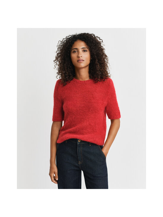 GANT - Lyhythihainen C-neck-neule - 630 RUBY RED | Stockmann - photo 2