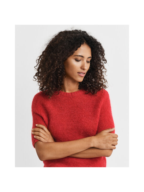 GANT - Lyhythihainen C-neck-neule - 630 RUBY RED | Stockmann - photo 4