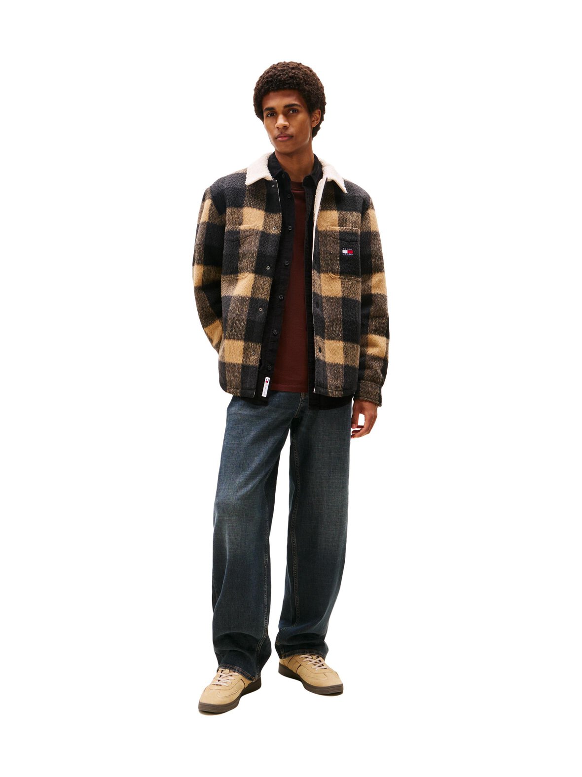 Check Teddy Overshirt -paita