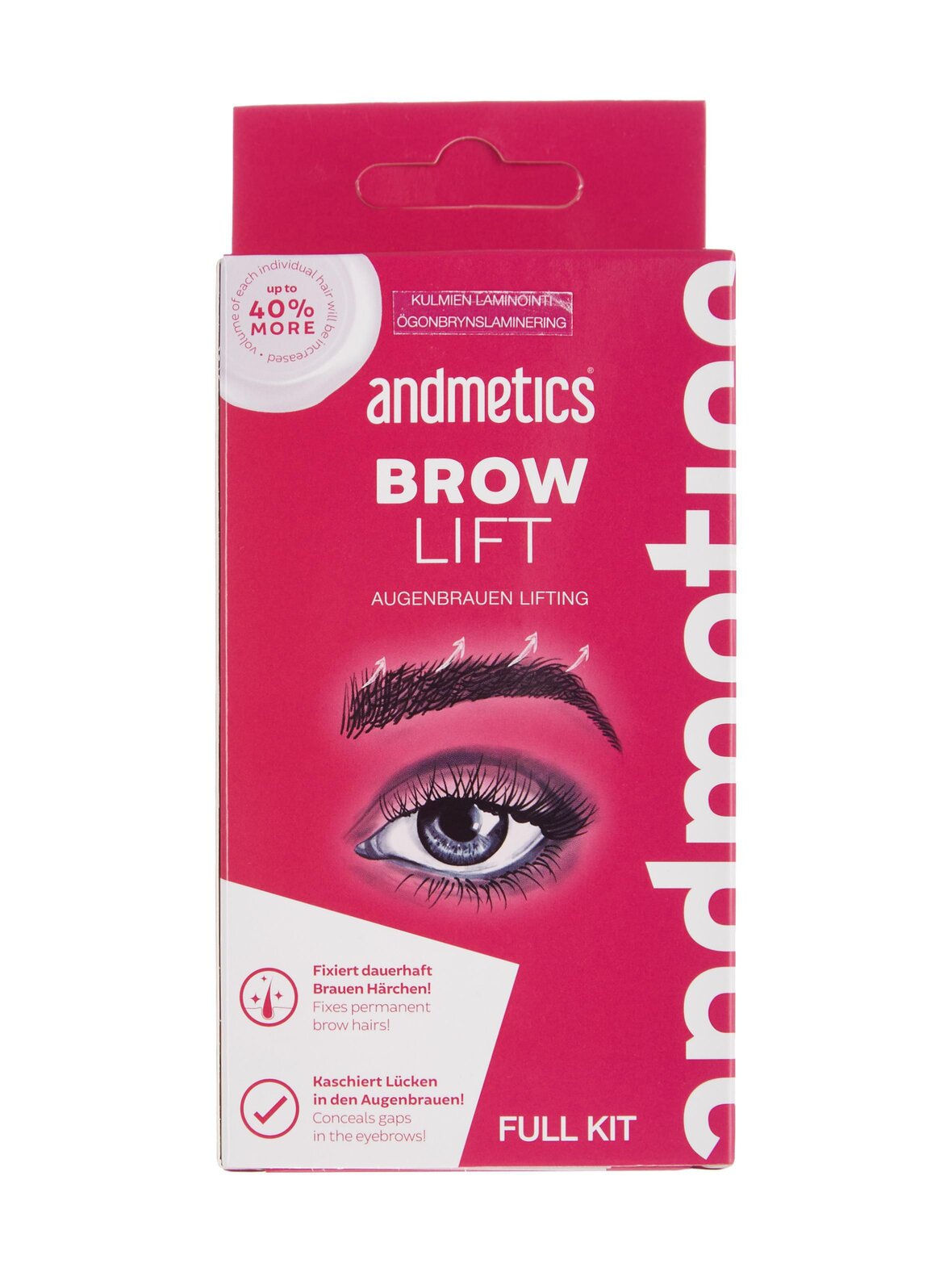 Andmetics Brow lamination kit- kulmien laminointipakkaus