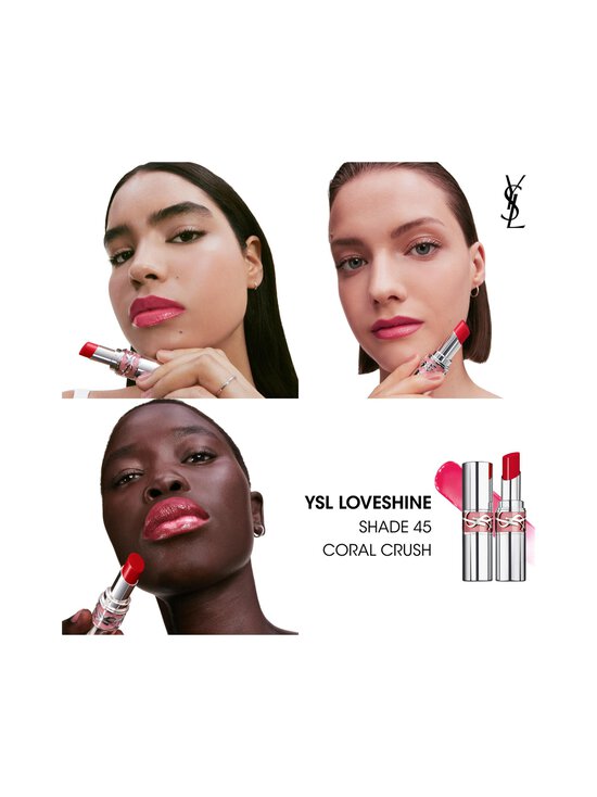 Yves Saint Laurent - YSL LOVESHINE Lipstick -huulipuna - 45 CORAL CRUSH | Stockmann - photo 4