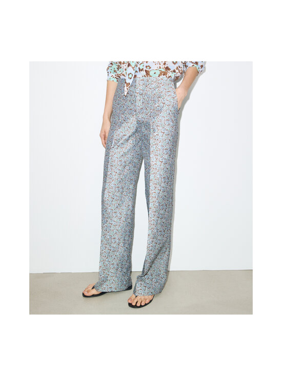 Tory Burch - Jacquard-housut - 403 BLUE FLORAL | Stockmann - photo 2