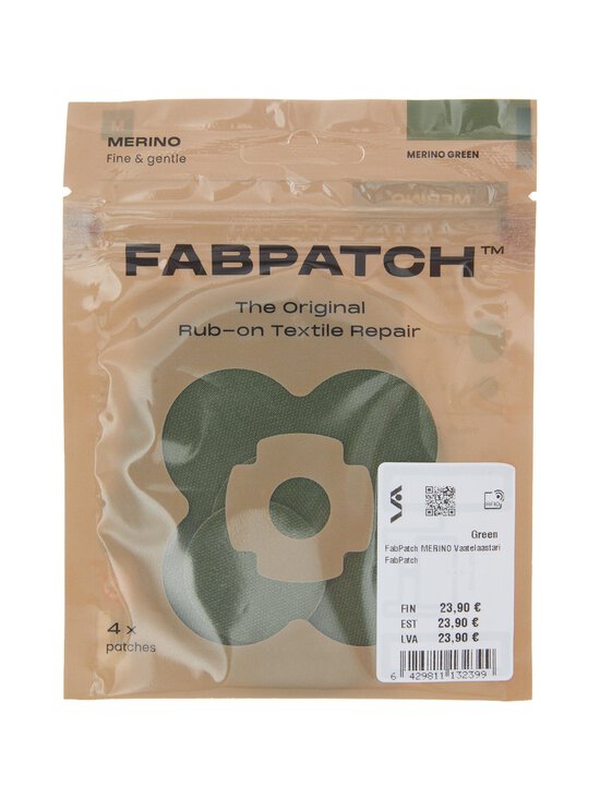 Vaatelaastari FabPatch - Merino-tekstiilin korjauslaastari - GREEN - photo 2 Vaatelaastari FabPatch - Merino-tekstiilin korjauslaastari - GREEN | Stockmann - photo 2
