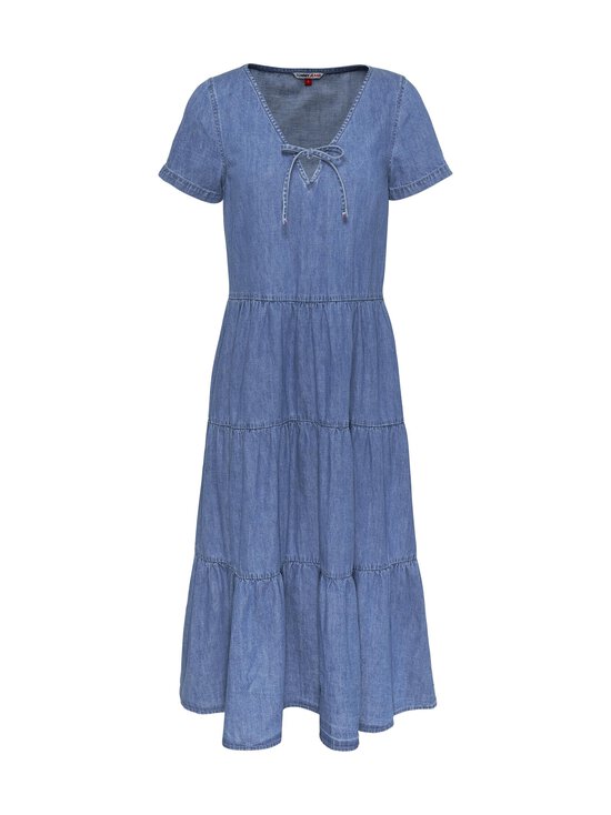 Tiered Chambray -midimekko