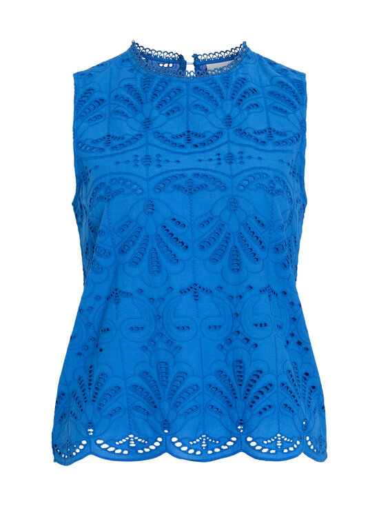 Vila - ViYara O-Neck Broderie Anglaise -toppi - VICTORIA BLUE | Stockmann - photo 1