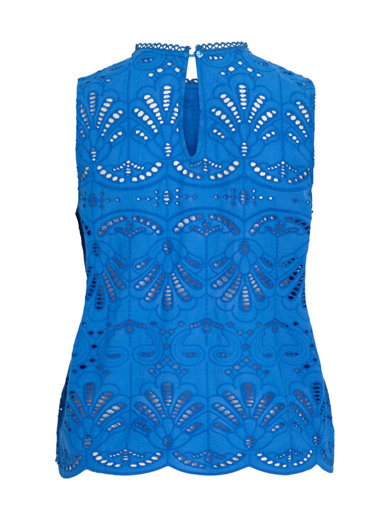Vila - ViYara O-Neck Broderie Anglaise -toppi - VICTORIA BLUE | Stockmann - photo 2