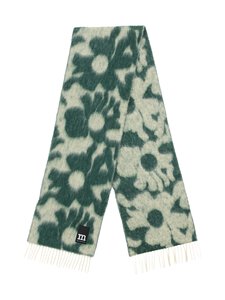 Marimekko - Kootud sall Neljännes Lossi - 260 LIGHT YELLOW, DARK GREEN | Stockmann