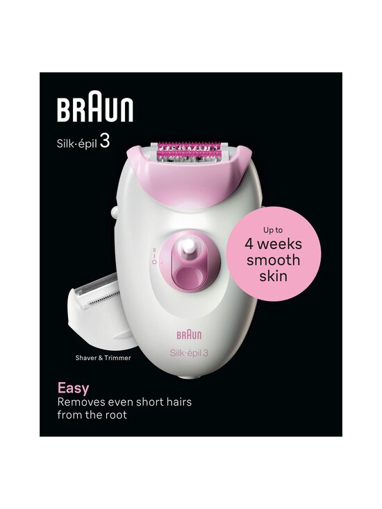 Braun - SE3031 Silk-épil 3 -epilaattori - WHITE - photo 2 Braun - SE3031 Silk-épil 3 -epilaattori - WHITE | Stockmann - photo 2