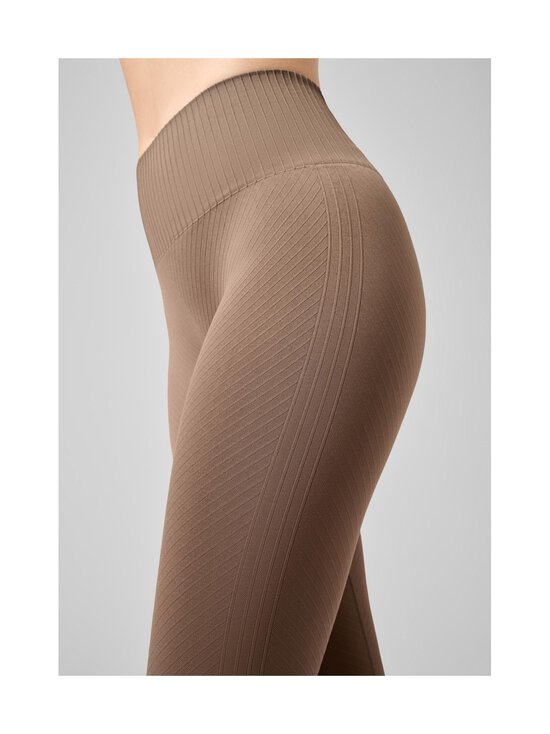 Casall GRAPHICAL HIGH WAIST - Leggings - taupe brown/taupe