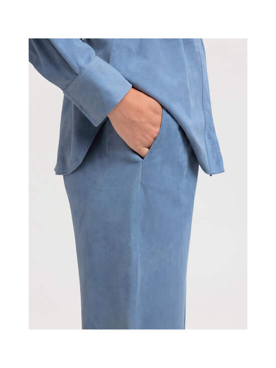 Selected - SlfFia Suede -mokkanahkahousut - BLUE MIRAGE | Stockmann - photo 6