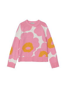Marimekko - Loitsu Unikko -neule - 321 LIGHT PINK ORANGE WHITE | Stockmann