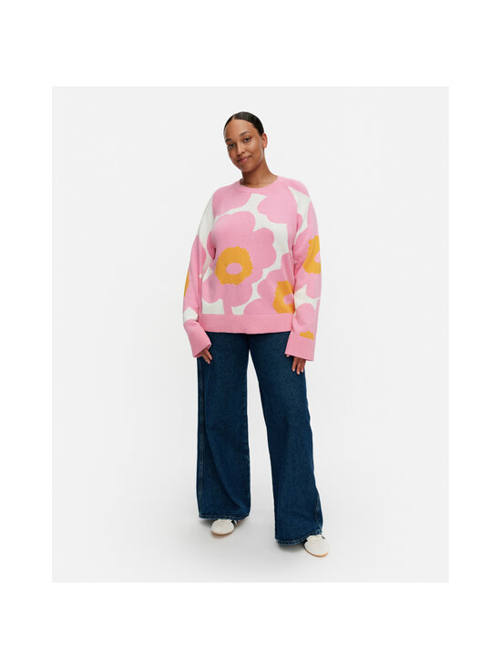 Marimekko - Loitsu Unikko -neule - 321 LIGHT PINK ORANGE WHITE | Stockmann - photo 2