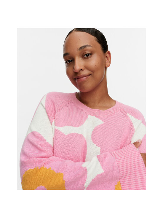 Marimekko - Loitsu Unikko -neule - 321 LIGHT PINK ORANGE WHITE | Stockmann - photo 8