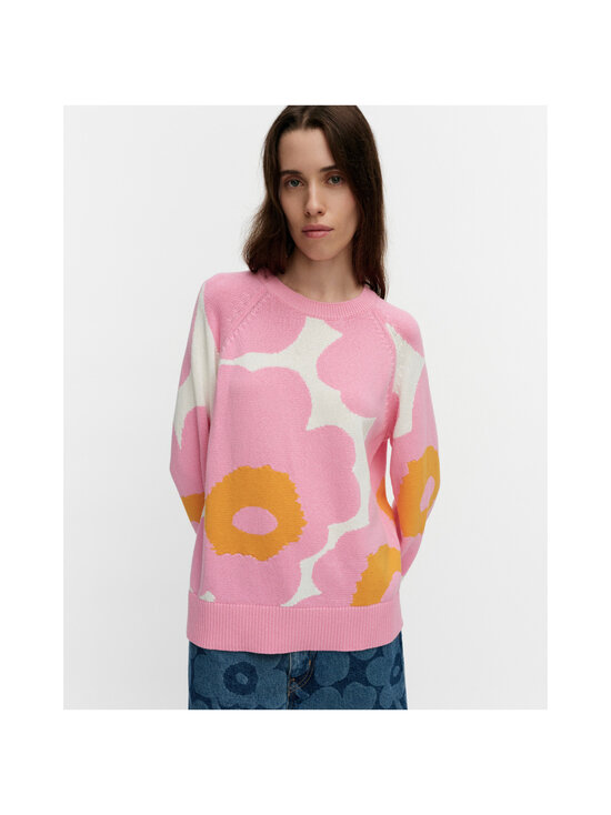 Marimekko - Loitsu Unikko -neule - 321 LIGHT PINK ORANGE WHITE | Stockmann - photo 9