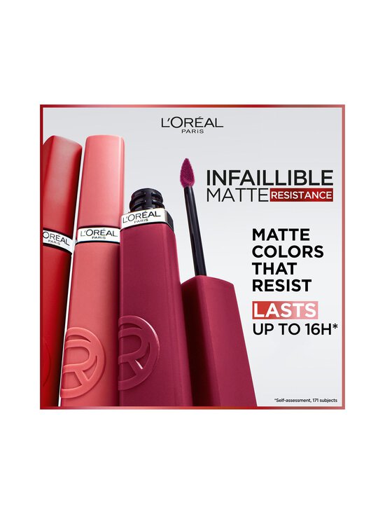 L'Oréal Paris - Infaillible Matte Resistance Lipstick -huulipuna - 420 LE ROUGE PARIS - photo 2 L'Oréal Paris - Infaillible Matte Resistance Lipstick -huulipuna - 420 LE ROUGE PARIS | Stockmann - photo 2