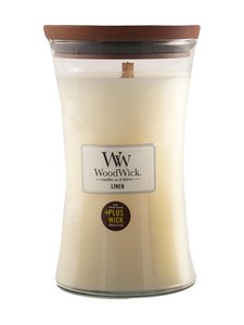Woodwick - Lõhnaküünal Linen 18 cm - VALKOINEN | Stockmann