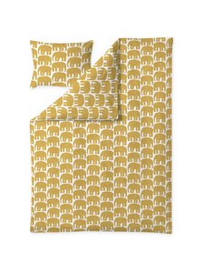 Finlayson - Elefantti gultas veļas komplekts 150 x 210 cm + 50 x 60 cm - DARK YELLOW Finlayson - Elefantti gultas veļas komplekts 150 x 210 cm + 50 x 60 cm - DARK YELLOW | Stockmann