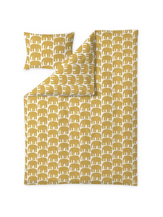 Finlayson - Elefantti-pussilakanasetti 150 x 210 cm + 50 x 60 cm - DARK YELLOW - photo 1 Finlayson - Elefantti-pussilakanasetti 150 x 210 cm + 50 x 60 cm - DARK YELLOW | Stockmann - photo 1
