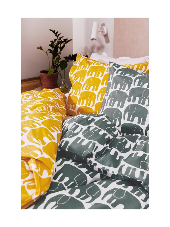 Finlayson - Elefantti-pussilakanasetti 150 x 210 cm + 50 x 60 cm - DARK YELLOW - photo 3 Finlayson - Elefantti-pussilakanasetti 150 x 210 cm + 50 x 60 cm - DARK YELLOW | Stockmann - photo 3