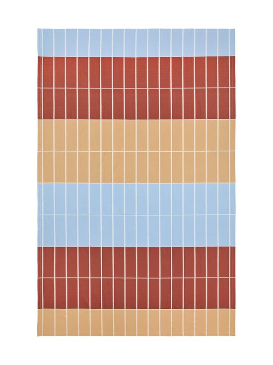 858 BEIGE, LIGHT BLUE, BROWN Marimekko Tiiliskivi-pöytäliina 156 x 250 cm  |156 x 250 cm | Keittiö- & kattaustekstiilit | Stockmann