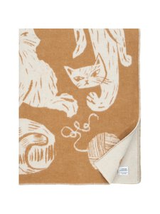 Lapuan Kankurit - Kissanpäivät-villahuopa 130 x 180 cm - 8 COGNAC-WHITE Lapuan Kankurit - Kissanpäivät-villahuopa 130 x 180 cm - 8 COGNAC-WHITE | Stockmann