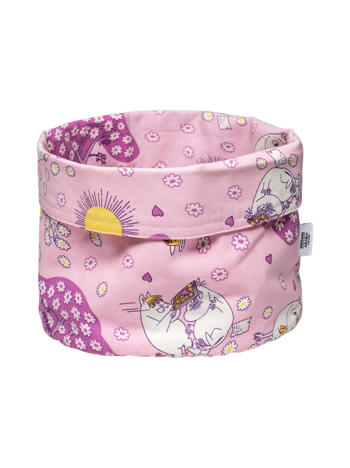 Muumi sydänkäpyset -säilytyskori 26 cm